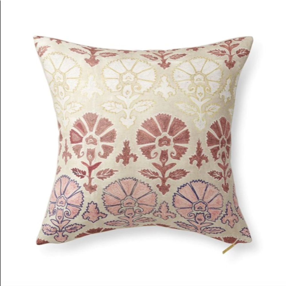 St Frank Blush Daisy Suzani Pillow (2 for sale)